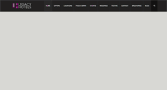 Desktop Screenshot of legacy-hotels.co.uk